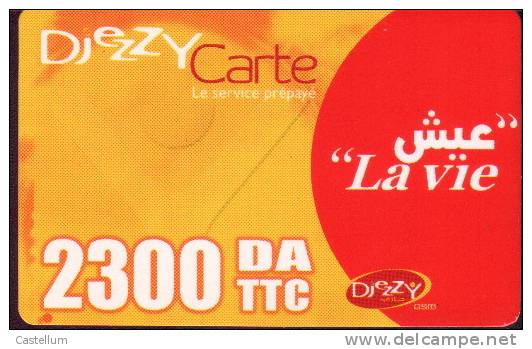 Telecartes Djezzy Carte -algerie -2300 DA - Sin Clasificación