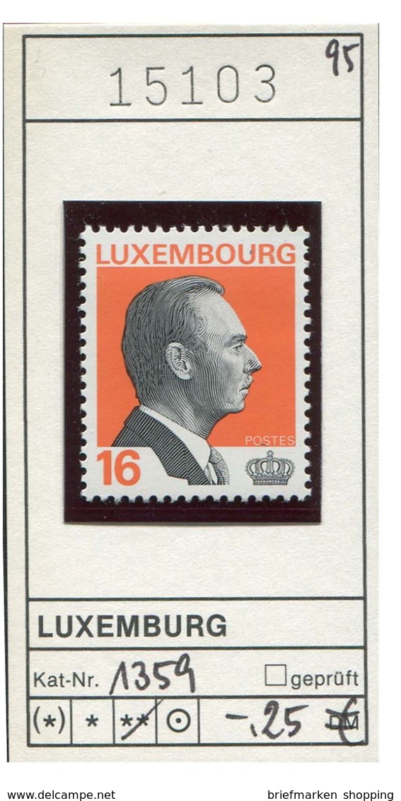 Luxemburg - Luxembourg - Michel 1359 - ** Mnh Neuf Postfris - Neufs