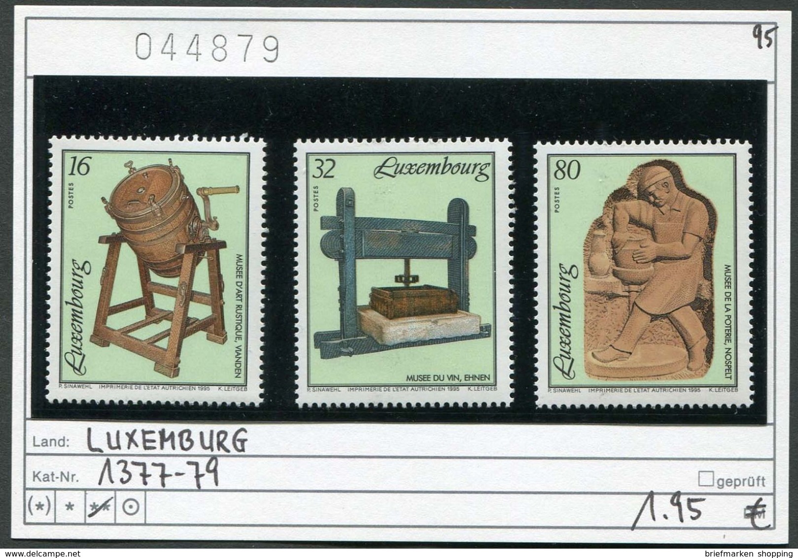 Luxemburg - Luxembourg - Michel 1377-1379 - ** Mnh Neuf Postfris - Neufs