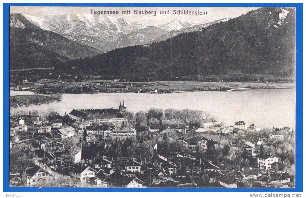 Deutschland; Tegernsee; Panorama Mit Blauberg Und Schildenstein - Tegernsee