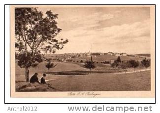 Bitz Bei Balingen Panorama Mit Werkzeugfabrik Männer Unter Baum Sw 16.10.1942 - Balingen