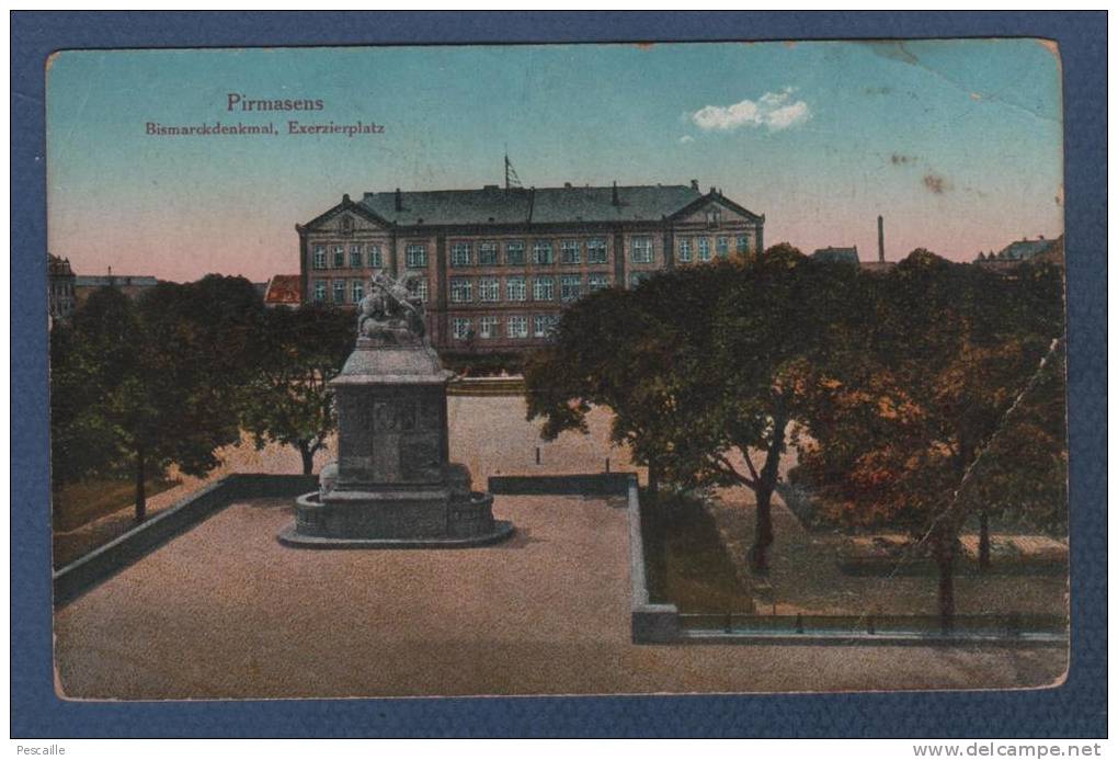 RHEINLAND PFALZ - CP COLOR PIRMASENS - BISMARCKDENKMAL EXERZIERPLATZ - G. M. P. Nr 134 - Pirmasens