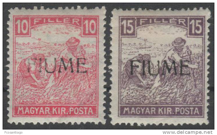 ITALIA 1919 (FIUME) - Yvert #22/23 - MLH * - Fiume & Kupa