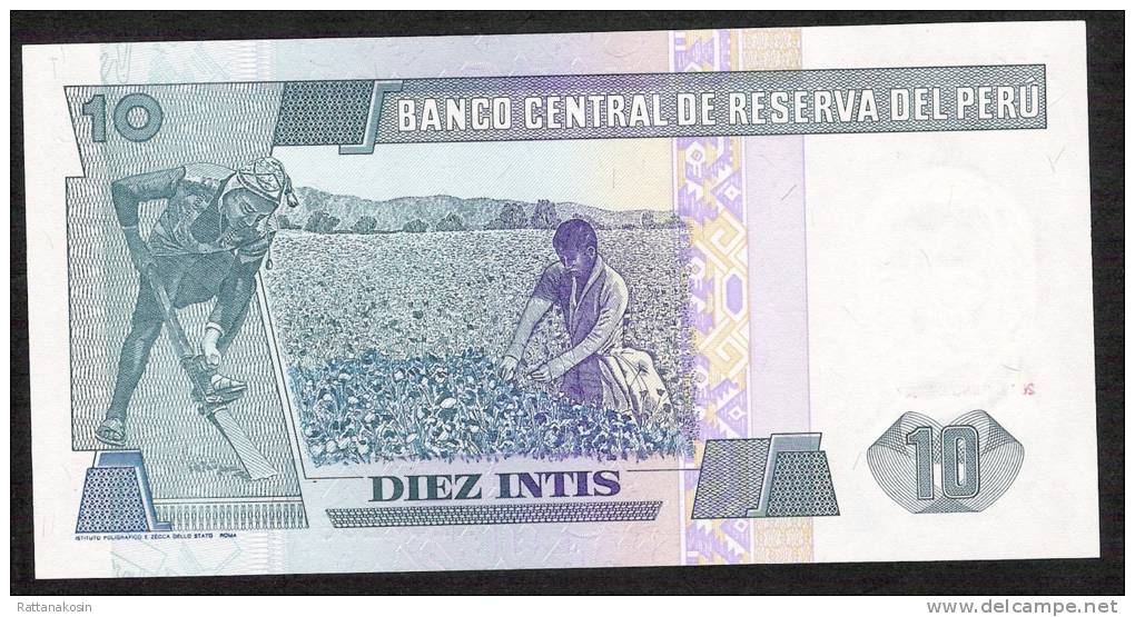 PERU   P129   10  INTIS   25.6.1987    UNC. - Pérou