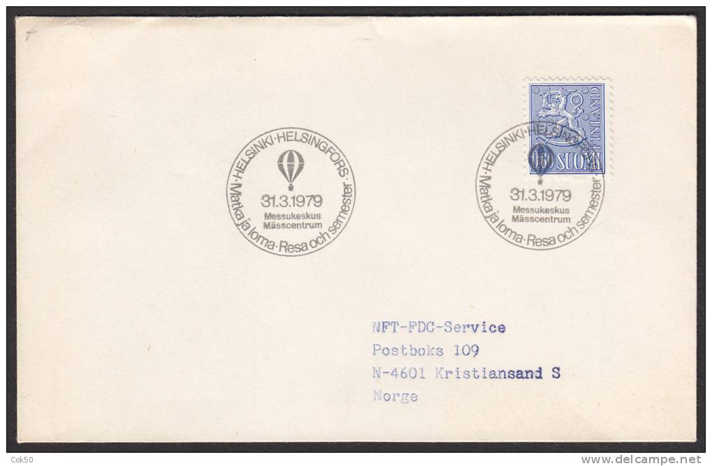 FINLAND - «Balloon Show - Travel And Holiday» Helsingfors 1979. Very Nice Cover. - Cartes-maximum (CM)