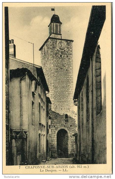 CPA 43 CRAPONNE SUR ARZON LE DONJON - Craponne Sur Arzon