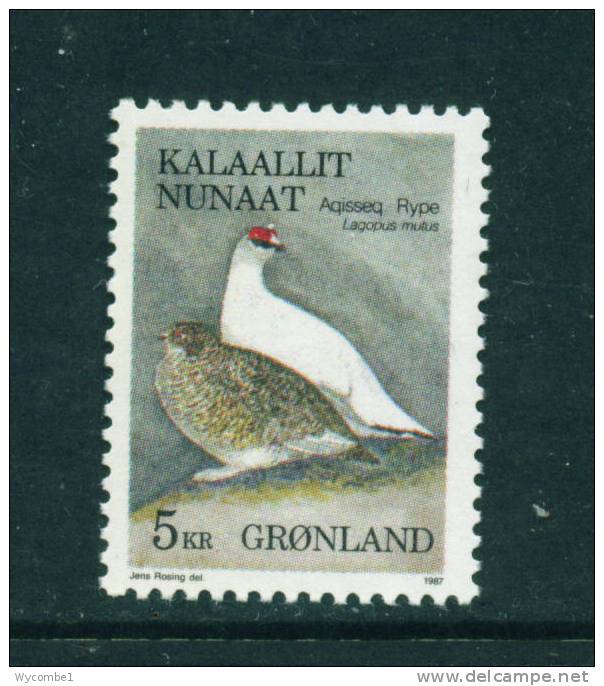 GREENLAND - 1987 Rock Ptarmigan 5k Unmounted Mint - Unused Stamps
