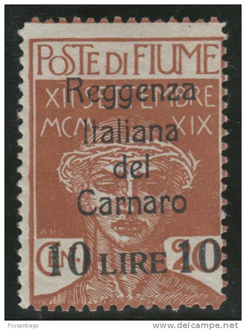 ITALIA 1920 (FIUME) - Yvert #131 - MLH * - Fiume & Kupa