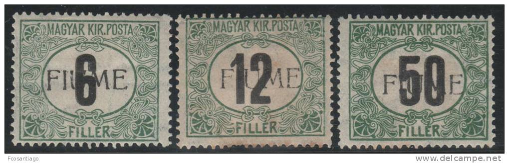 ITALIA 1919 (FIUME) - Yvert #1/3 (Taxas) - MLH * - Fiume & Kupa