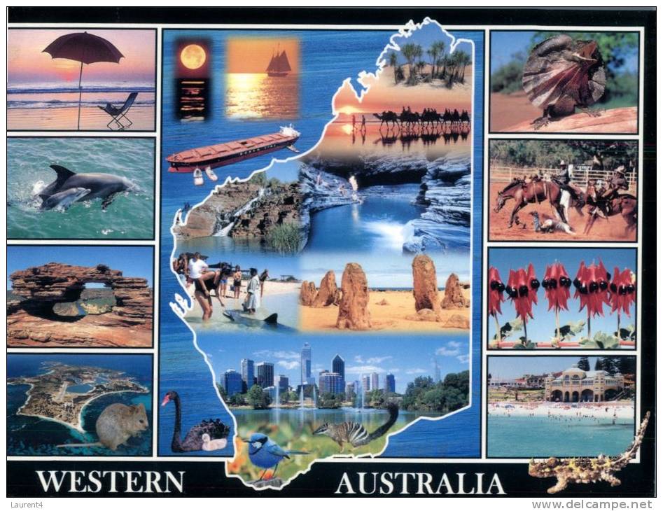 (456) Australia - WA - With Map - Perth