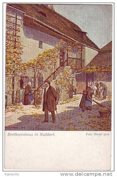 PC6808 Postcard: Beethoven &amp; House, Nußdorf, Vienna - Music And Musicians