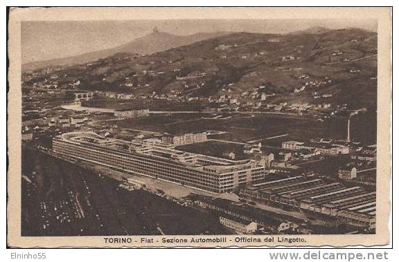 1932 Cartolina Torino - Viaggiata - Fiat Lingotto - Trasporti