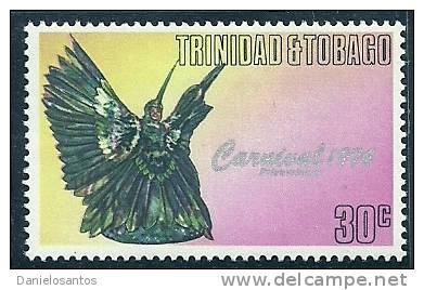 Trinidad And Tobago 1976 Birds Aves Oiseaux Vegels Carnival Hummingbird Ibis MNH - Hummingbirds