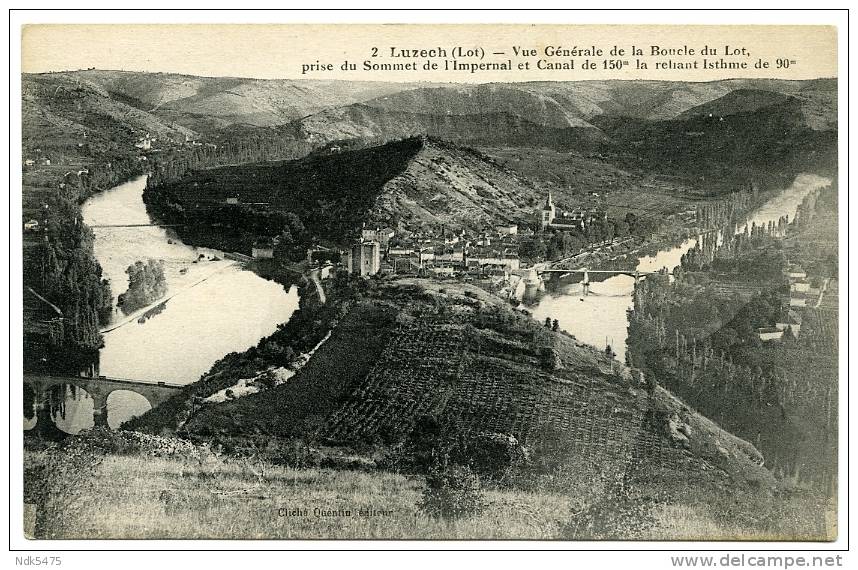 46 : LUZECH - VUE GENERALE DE LA BOUCLE DU LOT - Luzech