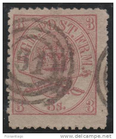 DINAMARCA 1864 - Yvert #12a (dentado 12 1/2) - VFU - Usado