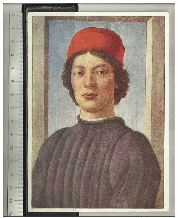 Botticelli Sandro Bildnis Eines Jungen Mannes Portrait Of A Young Man - Schilderijen