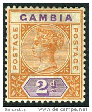 Gambia #22 Mint Hinged 2p Victoria From 1898 - Gambia (...-1964)