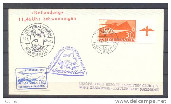 1960.- LIECHTENSTEIN A ALEMANIA - Briefe U. Dokumente