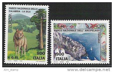 1999 Italien    Yv. 2353-4   Mi. 2620-1 ** MNH - 1999