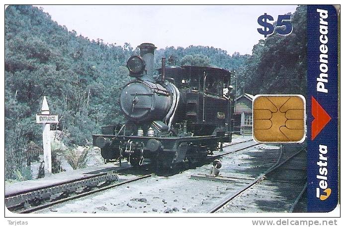 TARJETA DE AUSTRALIA DE UN TREN   (TRAIN-ZUG) NUEVA-MINT - Treinen