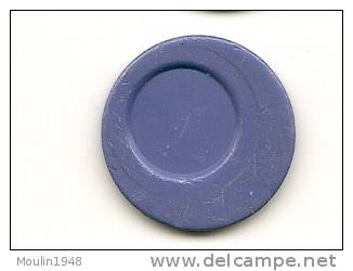 Jeton Caddie  Supermarche Metro Plastique Bleu Utilisé - Trolley Token/Shopping Trolley Chip