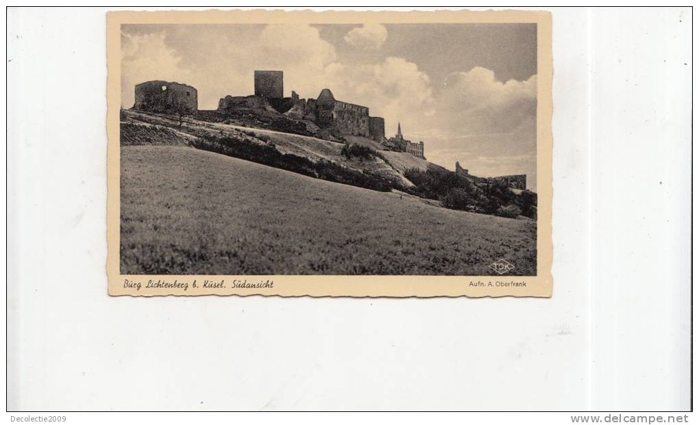 BT2243 Burg Lichtenberg Grosse  Burg Ruine Deutschlands     2 Scans - Kusel