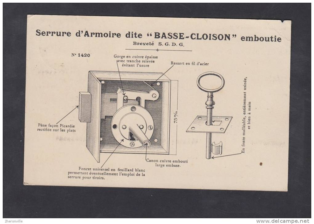 CPA Publicitaire - FEUQUIERES En VIMEU - Maison POUMAREDES & MARTINET - Serrurerie - RARE - 1926 - Feuquieres En Vimeu