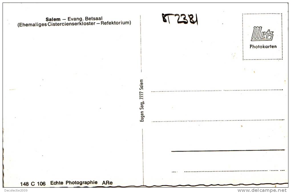 BT2381 Evang Betsaal  Salem   2 Scans - Salem