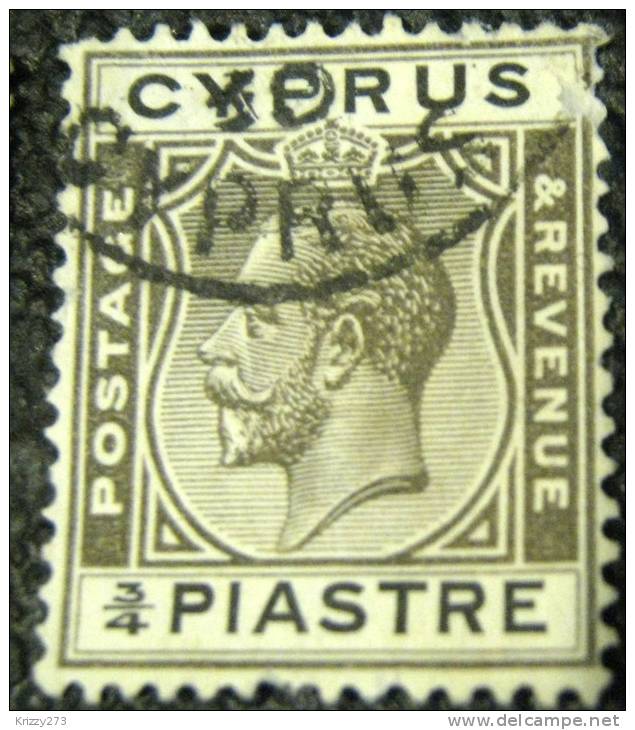 Cyprus 1924 King George V 0.75pi - Used - Cyprus (...-1960)