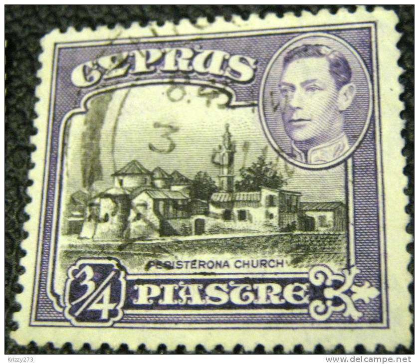 Cyprus 1938 Peristerona Church 0.75pi - Used - Cyprus (...-1960)