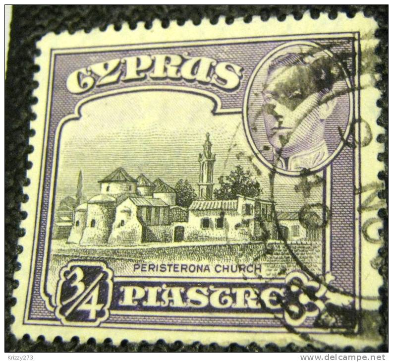 Cyprus 1938 Peristerona Church 0.75pi - Used - Cyprus (...-1960)