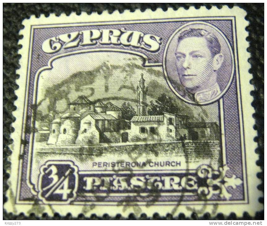 Cyprus 1938 Peristerona Church 0.75pi - Used - Cyprus (...-1960)