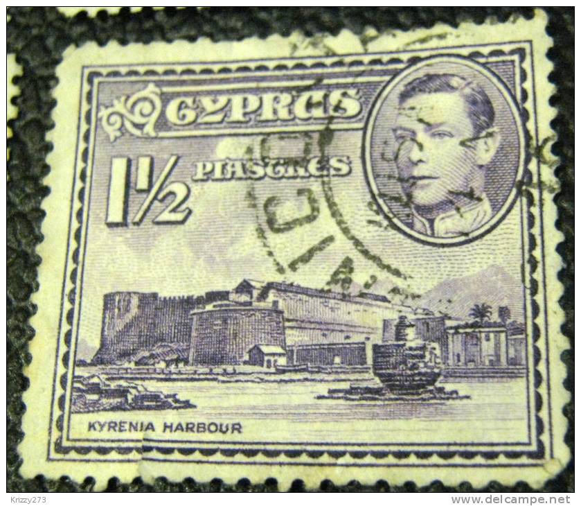 Cyprus 1938 Kyrenia Harbour 1.5pi - Used - Cyprus (...-1960)