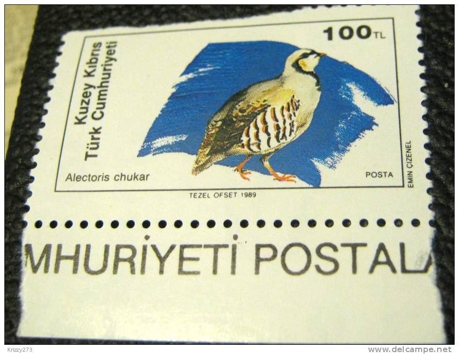 Cyprus 1989 Bird Alectoris Chukar 100tl - Mint - Neufs