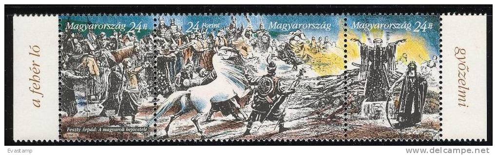 HUNGARY - 1996. Feszty Panorama III. / Painting  / Art  MNH!!! Mi: 4368-4370. - Nuevos