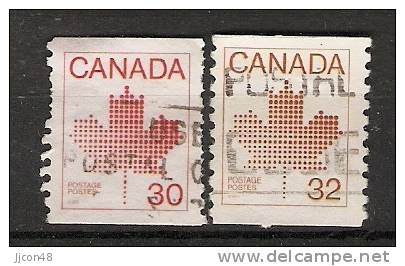 Canada  1982-83  Canadian Maple Leaf Emblem   (o) - Roulettes