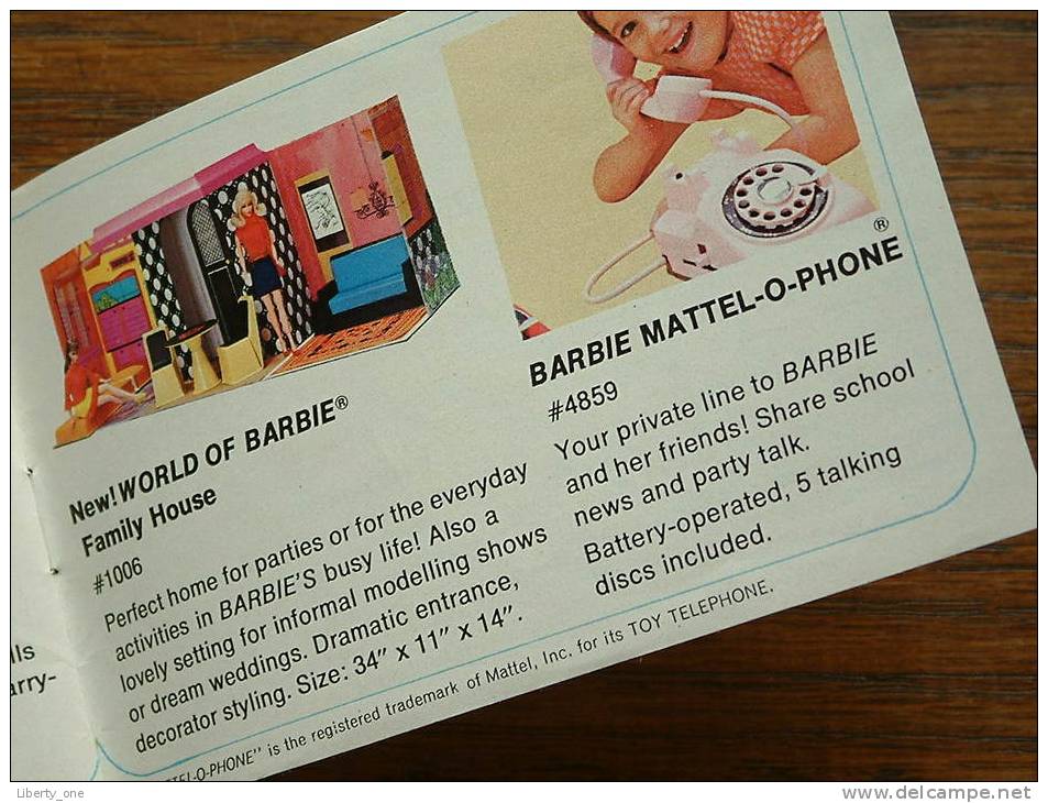 BARBIE'S WORLD BRIGHT SWINGING NOW By MATTEL - LIVRET PUBLICITAIRE 1968 ( RARE A Trouver ) / Zie Foto´s Voor Détail ! - Barbie