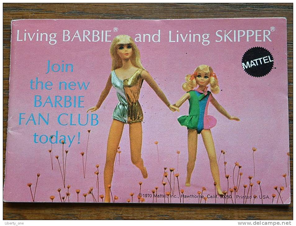 Living BARBIE And Living SKIPPER By MATTEL - LIVRET PUBLICITAIRE 1970 ( RARE A Trouver ) / Zie Foto´s Voor Détail ! - Barbie