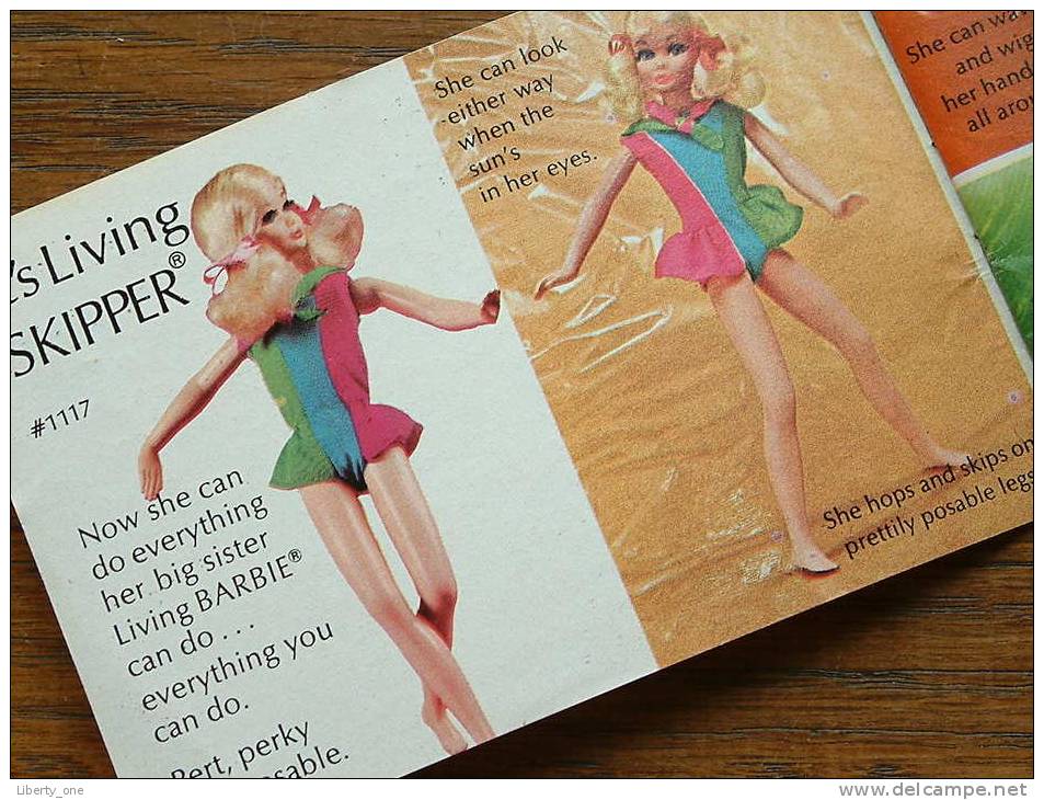 Living BARBIE And Living SKIPPER By MATTEL - LIVRET PUBLICITAIRE 1970 ( RARE A Trouver ) / Zie Foto´s Voor Détail ! - Barbie