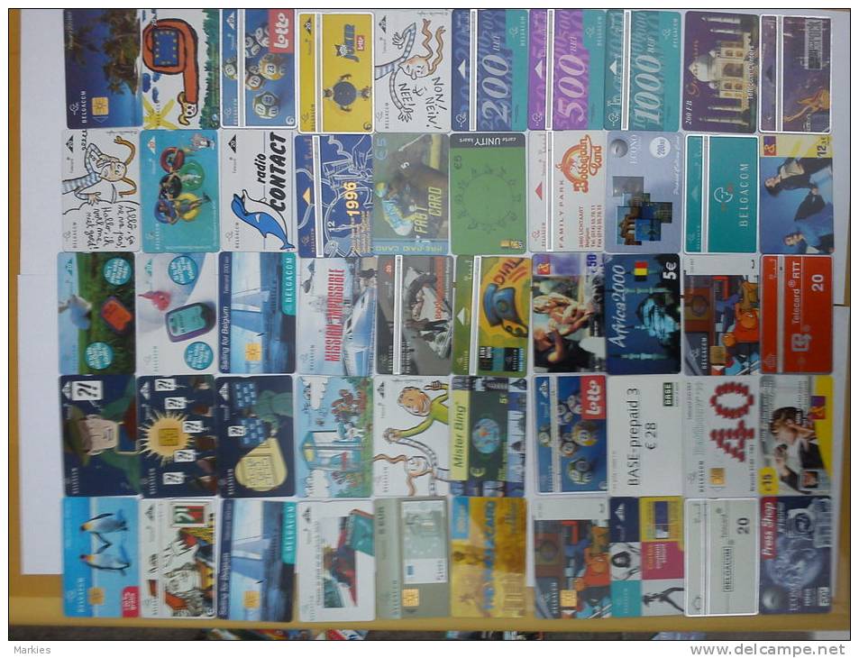 Lot 50 Phonecards Belgium Used - [4] Collections