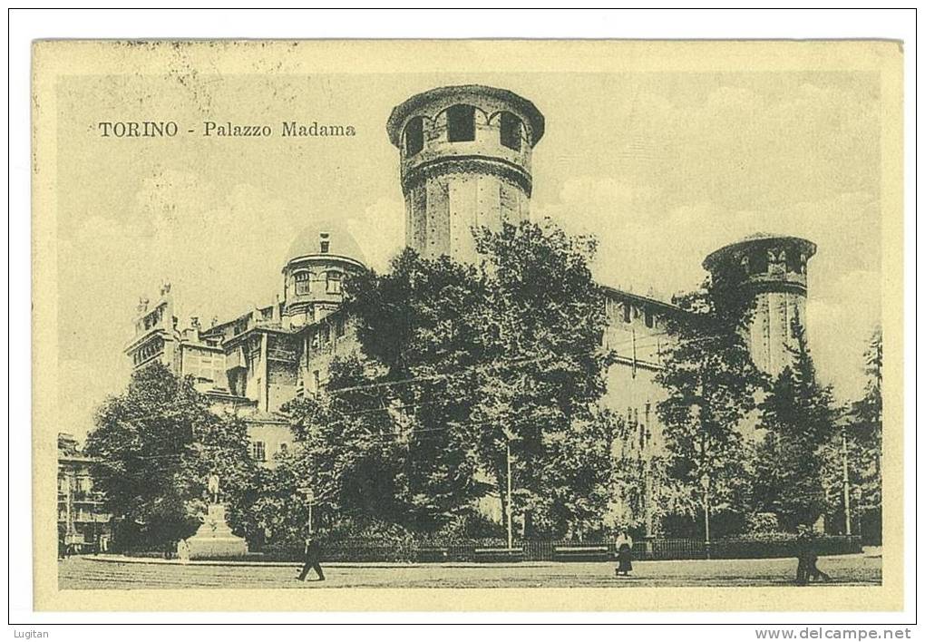 CARTOLINA - PALAZZO MADAMA - TORINO  - VIAGGIATA NEL 1910 - Palazzo Madama