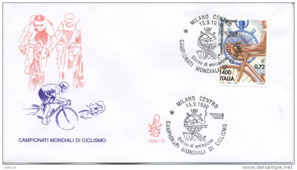 ITALIA - FDC  VENETIA 1999 - MONDIALI DI CICLISMO - SPORT -  ANNULLO SPECIALE - FDC