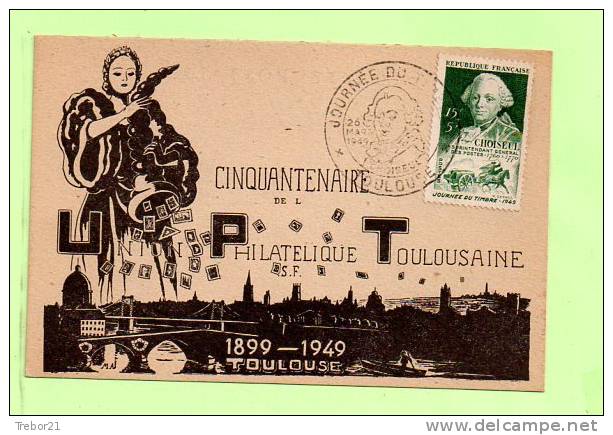 CARTE 1° JOUR  _  Journée Du Timbre 1948   - CHOISEUL  - TOULOUSE - ....-1949