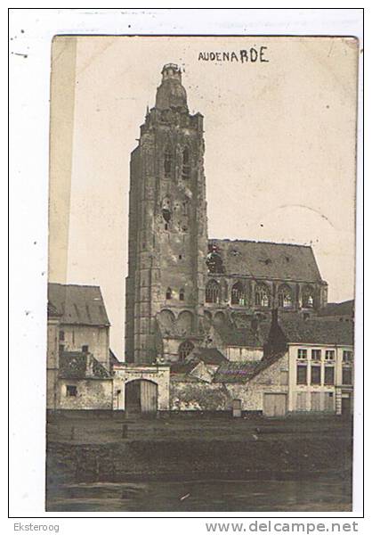 Audenaerde - L'eglise Bombardement - Oudenaarde