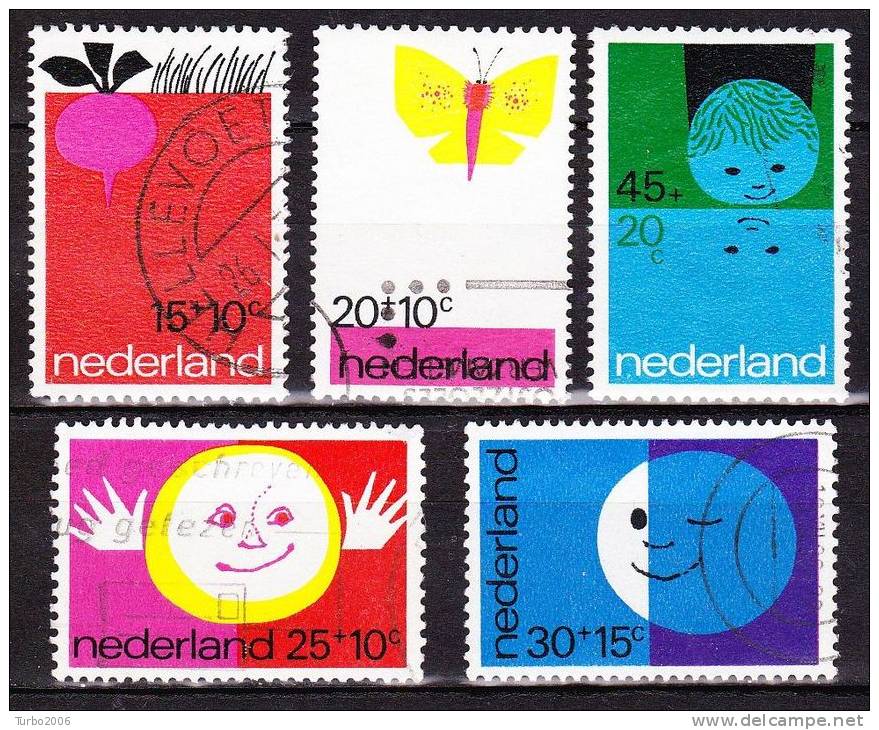 1971 Kinderzegels Gestempelde Serie NVPH 996/ 1000 - Gebraucht