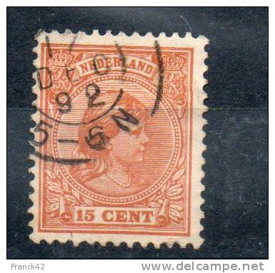 Pays Bas. Wilhelmine. 15 Cents - Used Stamps