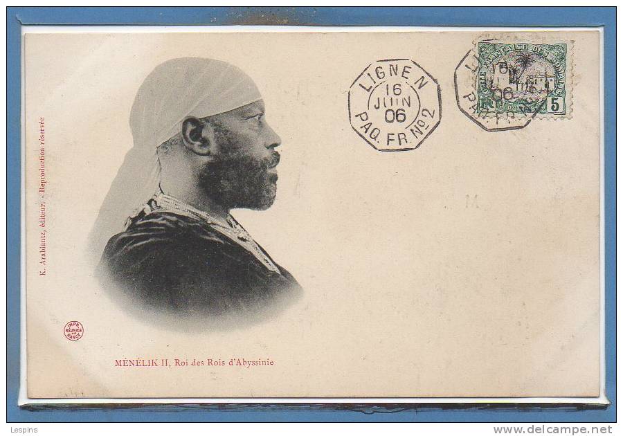 AFRIQUE - ETHIOPIE --   -  Ménélik II Roi D'Abyssinie - Ethiopie