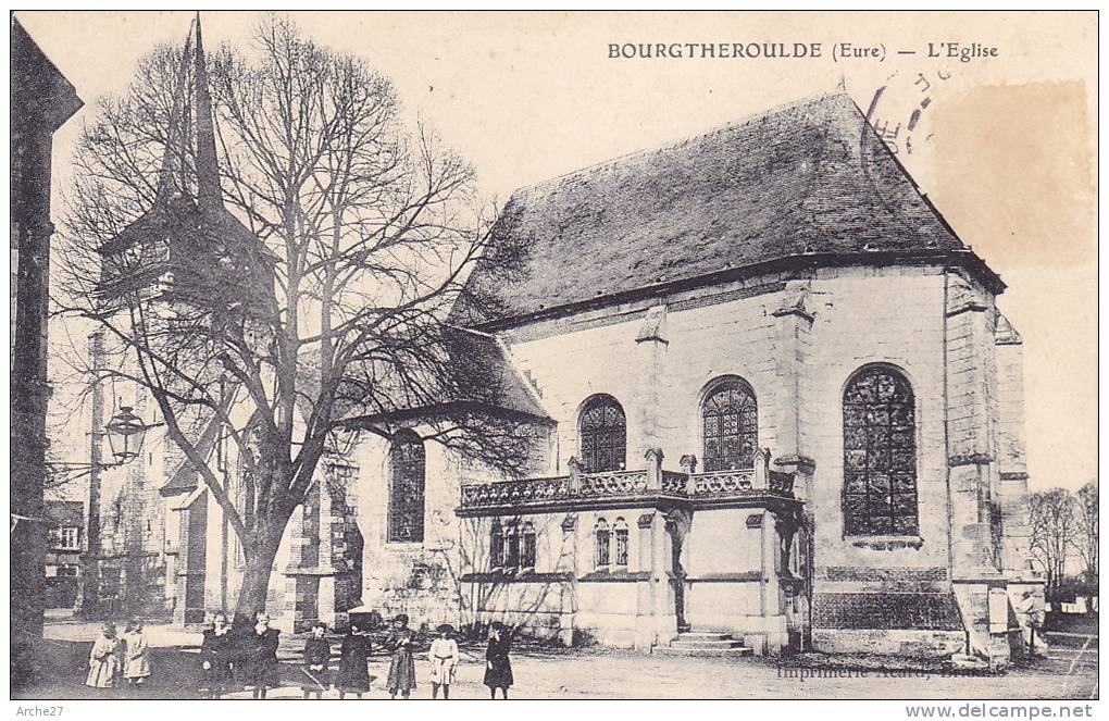 CPA - 27 - BOURTHEROULDE - L'église - Bourgtheroulde