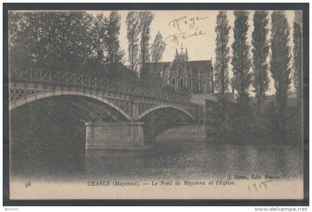 53 - CHANGE - Le Pont De Mayenne Et L'Eglise - Sorel 98 - Autres & Non Classés