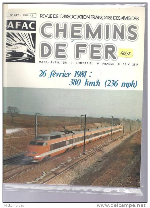 TGV ,26,02,1981 ,380 Km/h - Trenes